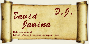 David Jamina vizit kartica